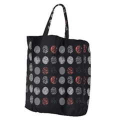 Black And Multicolored Polka Dot Artwork Digital Art Giant Grocery Tote