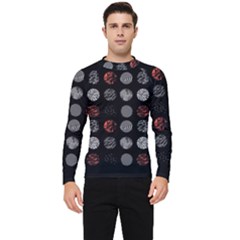 Black And Multicolored Polka Dot Artwork Digital Art Men s Long Sleeve Rash Guard