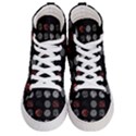 Black And Multicolored Polka Dot Artwork Digital Art Men s Hi-Top Skate Sneakers View1