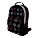 Black And Multicolored Polka Dot Artwork Digital Art Flap Pocket Backpack (Large) View1