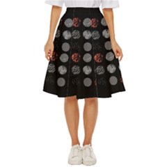 Black And Multicolored Polka Dot Artwork Digital Art Classic Short Skirt