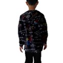 Black Background With Text Overlay Mathematics Formula Board Kids  Hooded Windbreaker View2