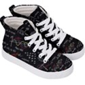 Black Background With Text Overlay Mathematics Formula Board Kids  Hi-Top Skate Sneakers View3