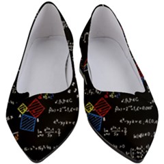 Black Background With Text Overlay Mathematics Formula Board Women s Block Heels 