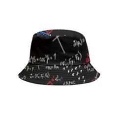 Black Background With Text Overlay Mathematics Formula Board Bucket Hat (kids)