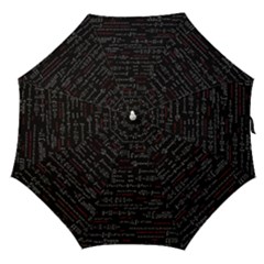 Black Background With Text Overlay Digital Art Mathematics Straight Umbrellas by Jancukart