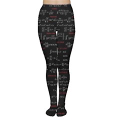 Black Background With Text Overlay Digital Art Mathematics Tights