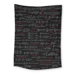 Black Background With Text Overlay Digital Art Mathematics Medium Tapestry by Jancukart