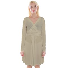 Hazelwood	 - 	long Sleeve Front Wrap Dress