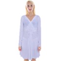 Soft Lavender Purple	 - 	Long Sleeve Front Wrap Dress View1