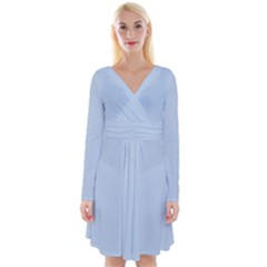 Angel Blue	 - 	long Sleeve Front Wrap Dress