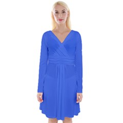 Bluetiful	 - 	long Sleeve Front Wrap Dress by ColorfulDresses