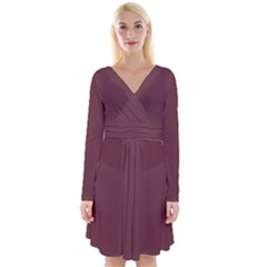 Catawba	 - 	long Sleeve Front Wrap Dress