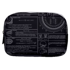 Black Background With Text Overlay Mathematics Trigonometry Make Up Pouch (small) by Jancukart