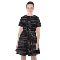 Black Background With Text Overlay Mathematics Trigonometry Sailor Dress