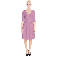 Cashmere Rose Pink	 - 	wrap Up Cocktail Dress by ColorfulDresses