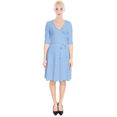 Pale Cerulean	 - 	wrap Up Cocktail Dress by ColorfulDresses