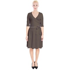 Cedar Brown	 - 	wrap Up Cocktail Dress by ColorfulDresses