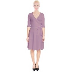 English Lavender Purple	 - 	wrap Up Cocktail Dress by ColorfulDresses