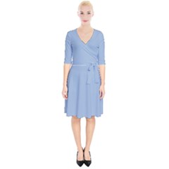 Soft Cerulean	 - 	wrap Up Cocktail Dress by ColorfulDresses