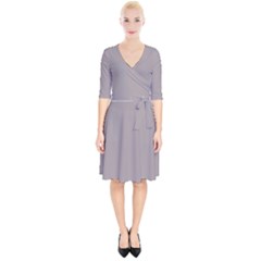 Opal Grey	 - 	wrap Up Cocktail Dress by ColorfulDresses