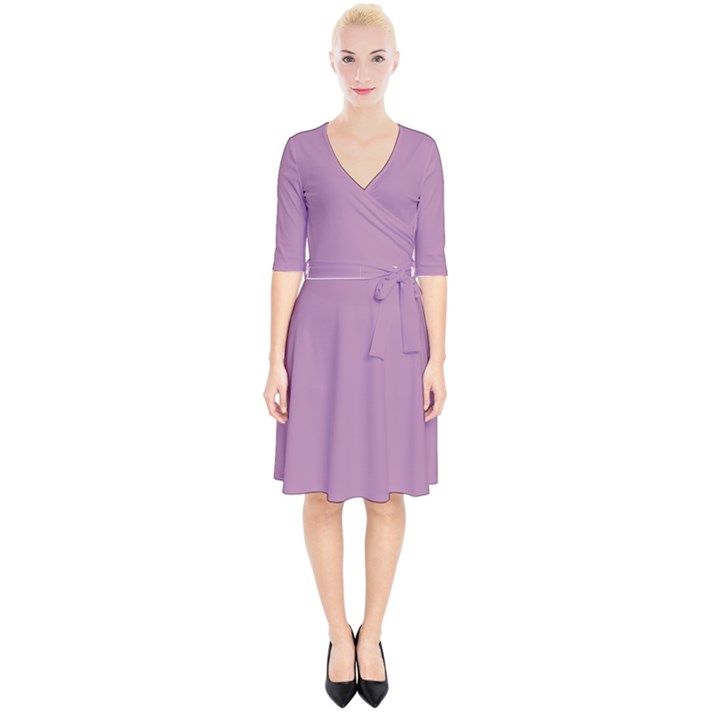 Opera Mauve Purple	 - 	Wrap Up Cocktail Dress