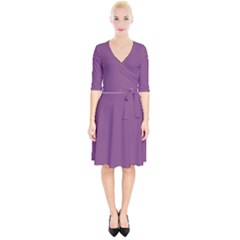 Sparkling Grape Purple	 - 	wrap Up Cocktail Dress by ColorfulDresses