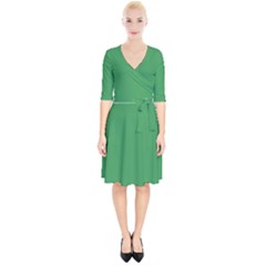 Clover Green	 - 	wrap Up Cocktail Dress by ColorfulDresses