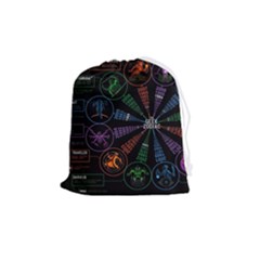 Zodiac Geek Drawstring Pouch (medium)