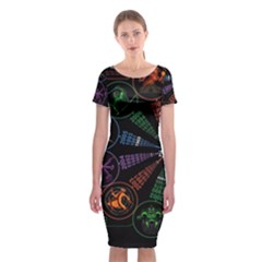 Zodiac Geek Classic Short Sleeve Midi Dress