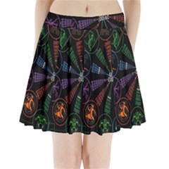 Zodiac Geek Pleated Mini Skirt