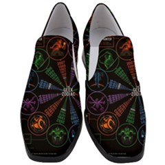 Zodiac Geek Women Slip On Heel Loafers