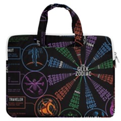 Zodiac Geek Macbook Pro 13  Double Pocket Laptop Bag