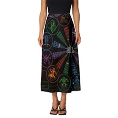 Zodiac Geek Classic Midi Chiffon Skirt by Jancukart