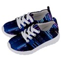 Night Music The City Neon Background Synth Retrowave Kids  Lightweight Sports Shoes View2