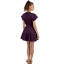 Eggplant Purple	 - 	Flutter Sleeve Wrap Dress View2