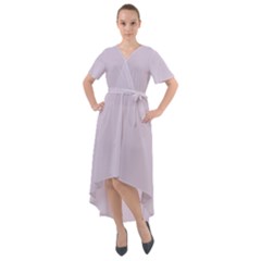 Languid Lavender Purple	 - 	front Wrap High Low Dress by ColorfulDresses