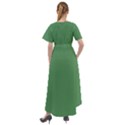 Middle Green	 - 	Front Wrap High Low Dress View2