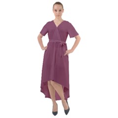 Twilight Lavender Purple	 - 	front Wrap High Low Dress by ColorfulDresses