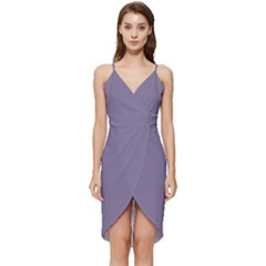 Purple Haze	 - 	wrap Frill Dress by ColorfulDresses