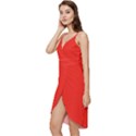 Fire Engine Red	 - 	Wrap Frill Dress View2