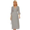 Chalice Silver Grey	 - 	Midsummer Wrap Dress View1