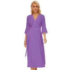 Iris Purple	 - 	midsummer Wrap Dress by ColorfulDresses