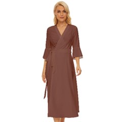 Bole Brown	 - 	midsummer Wrap Dress by ColorfulDresses