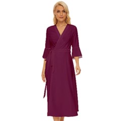 Boysenberry Purple	 - 	midsummer Wrap Dress by ColorfulDresses