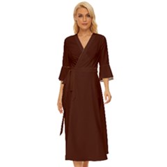 Bean Black	 - 	midsummer Wrap Dress by ColorfulDresses