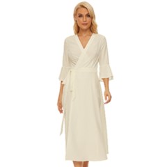 Cosmic Latte	 - 	midsummer Wrap Dress by ColorfulDresses