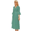 Polished Pine Green	 - 	Midsummer Wrap Dress View2