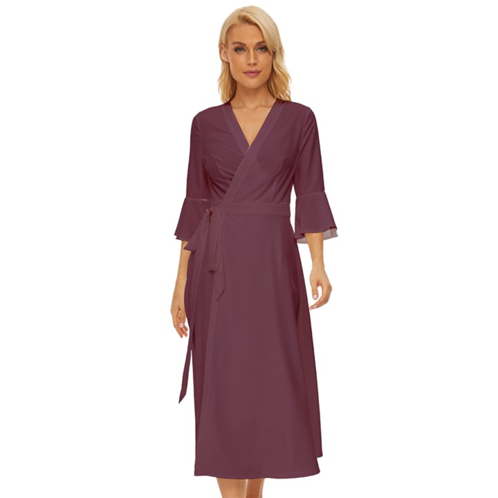 Old Mauve Purple	 - 	Midsummer Wrap Dress