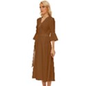 Russet Brown	 - 	Midsummer Wrap Dress View2